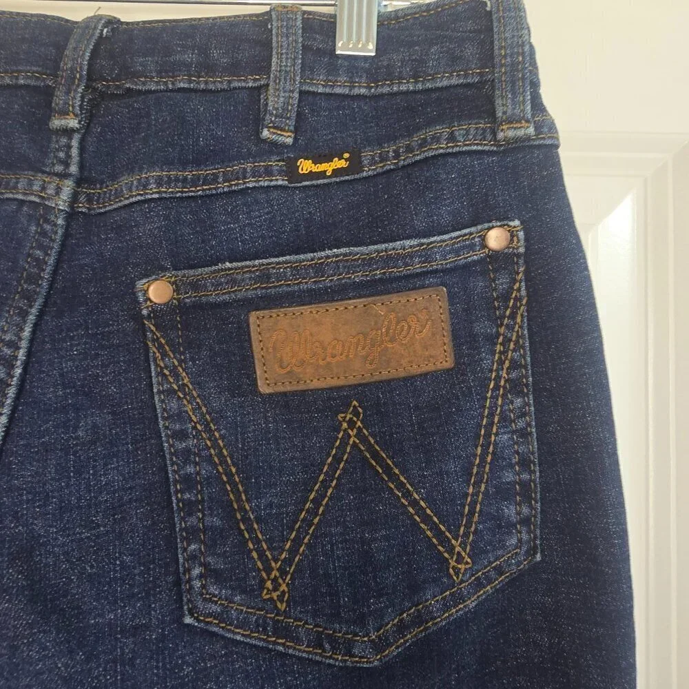 Women's Wrangler Ellery High Rise Trouser Jean - Dark Wash